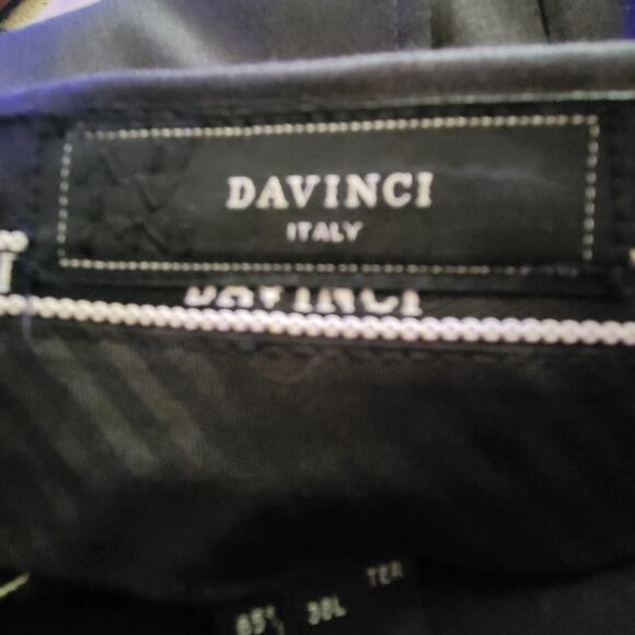 DaVinci OMO Men's Dress Pants Model Paris Size 38W Raw Hem New with Tags - Picture 3 of 7